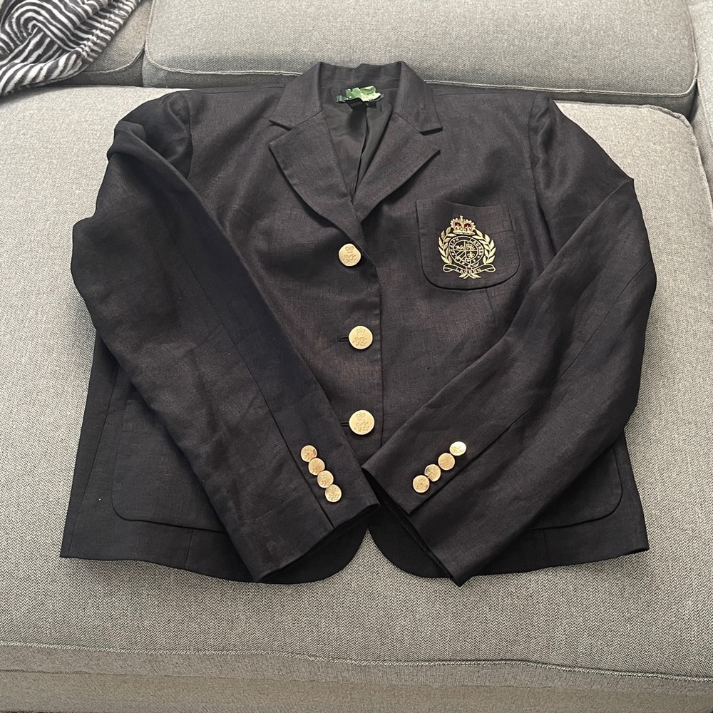 Lauren by Ralph Lauren Linen Blazer - Picture 7 of 10
